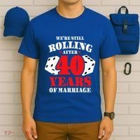 Couples Married 40 Years Funny 40th Wedding Anniversary T-Shirt thumb 6