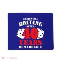 Couples Married 40 Years Funny 40th Wedding Anniversary Mousepad thumb 0