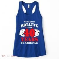 Couples Married 40 Years Funny 40th Wedding Anniversary Women's Tank Top thumb 0