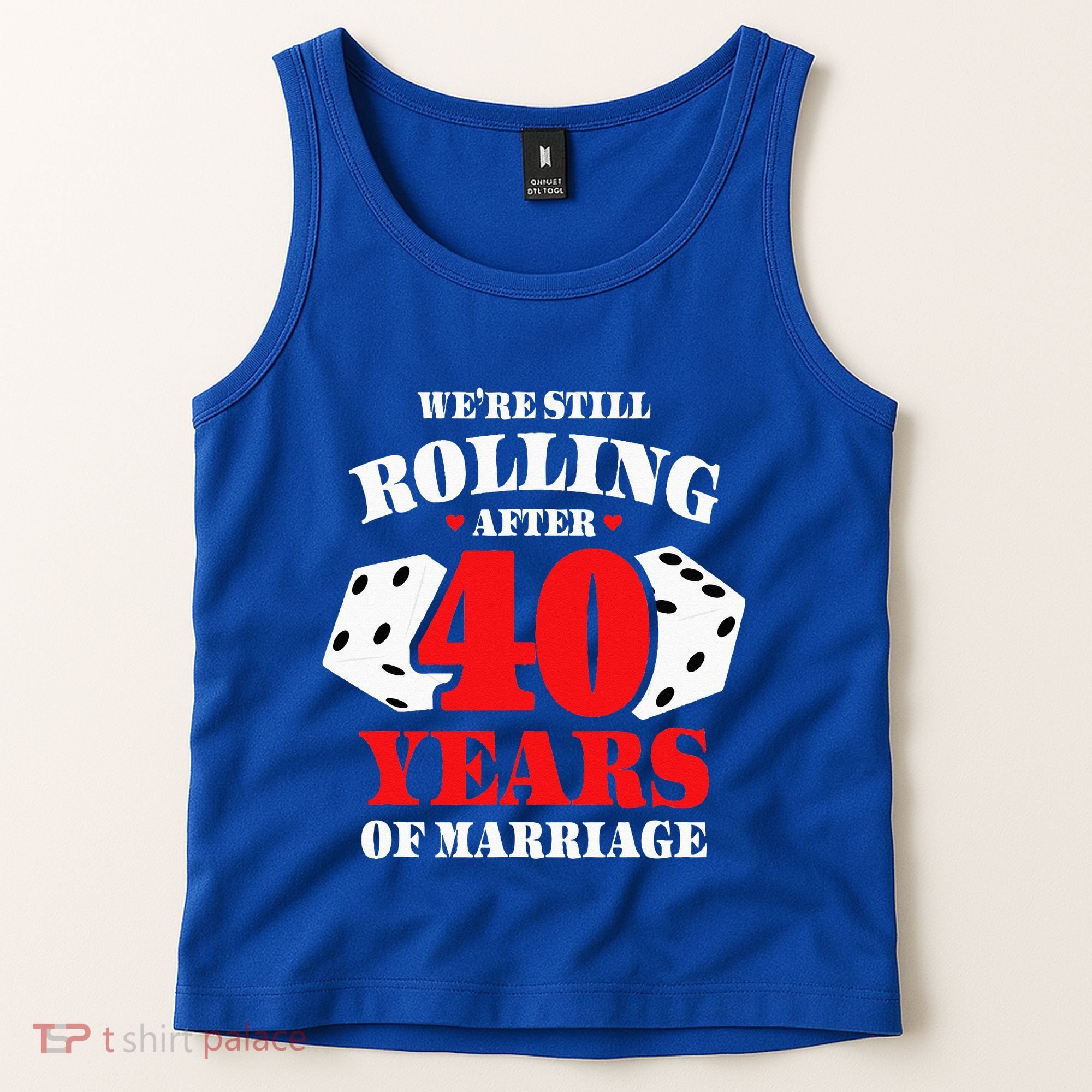 Couples Married 40 Years Funny 40th Wedding Anniversary Tank Top