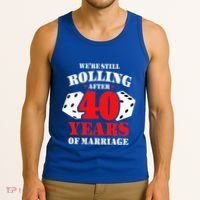 Couples Married 40 Years Funny 40th Wedding Anniversary Tank Top thumb 3