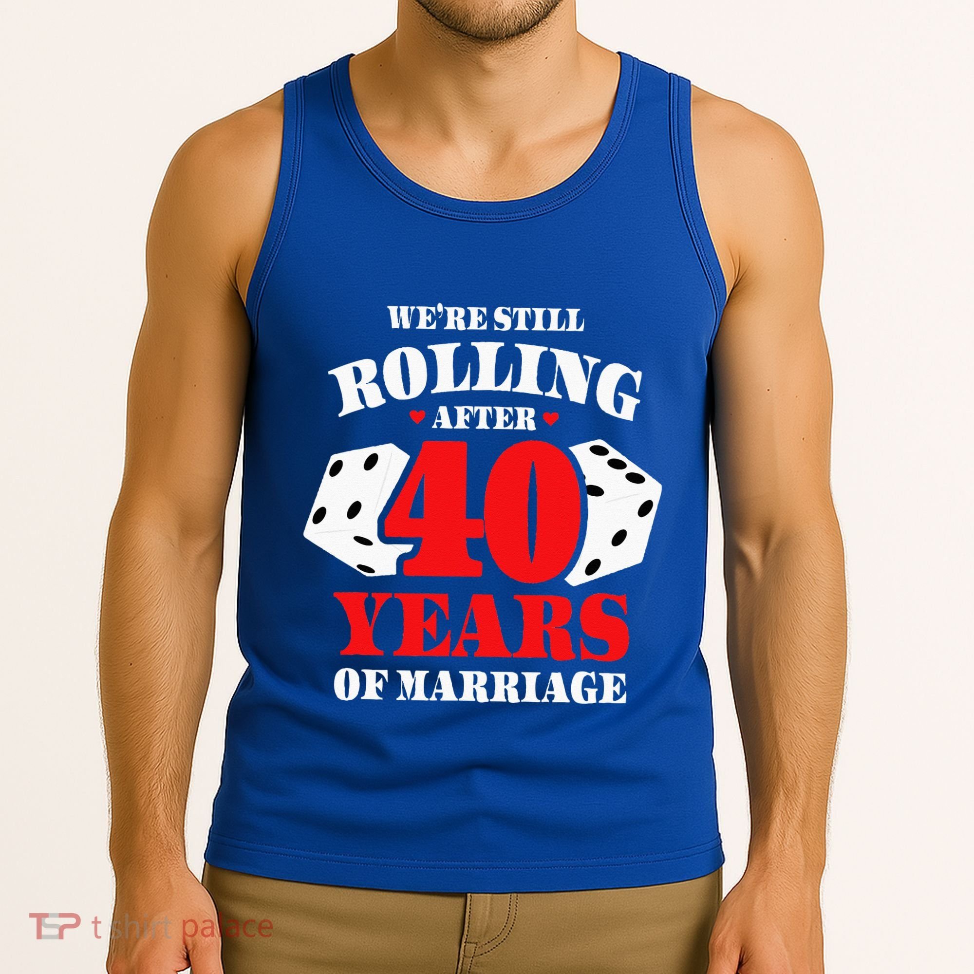 Couples Married 40 Years Funny 40th Wedding Anniversary Tank Top