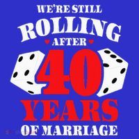 Couples Married 40 Years Funny 40th Wedding Anniversary Women's Long Sleeve Shirt thumb 2