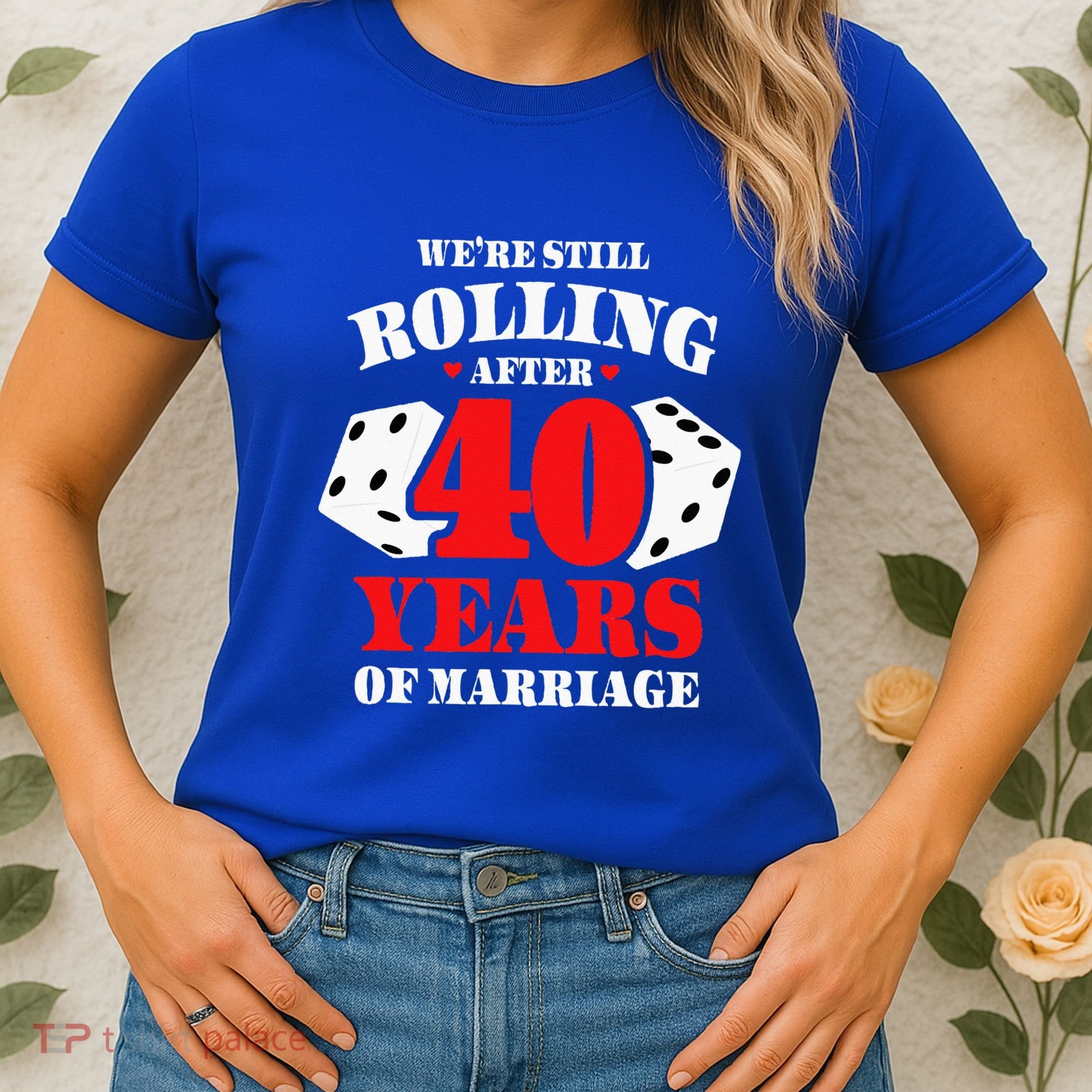 Couples Married 40 Years Funny 40th Wedding Anniversary Women's T-Shirt