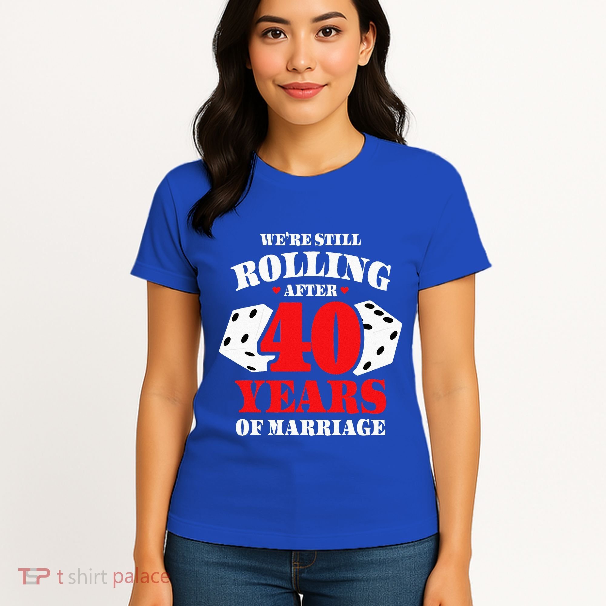 Couples Married 40 Years Funny 40th Wedding Anniversary Women's T-Shirt