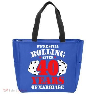 Couples Married 40 Years Funny 40th Wedding Anniversary Tote Bag