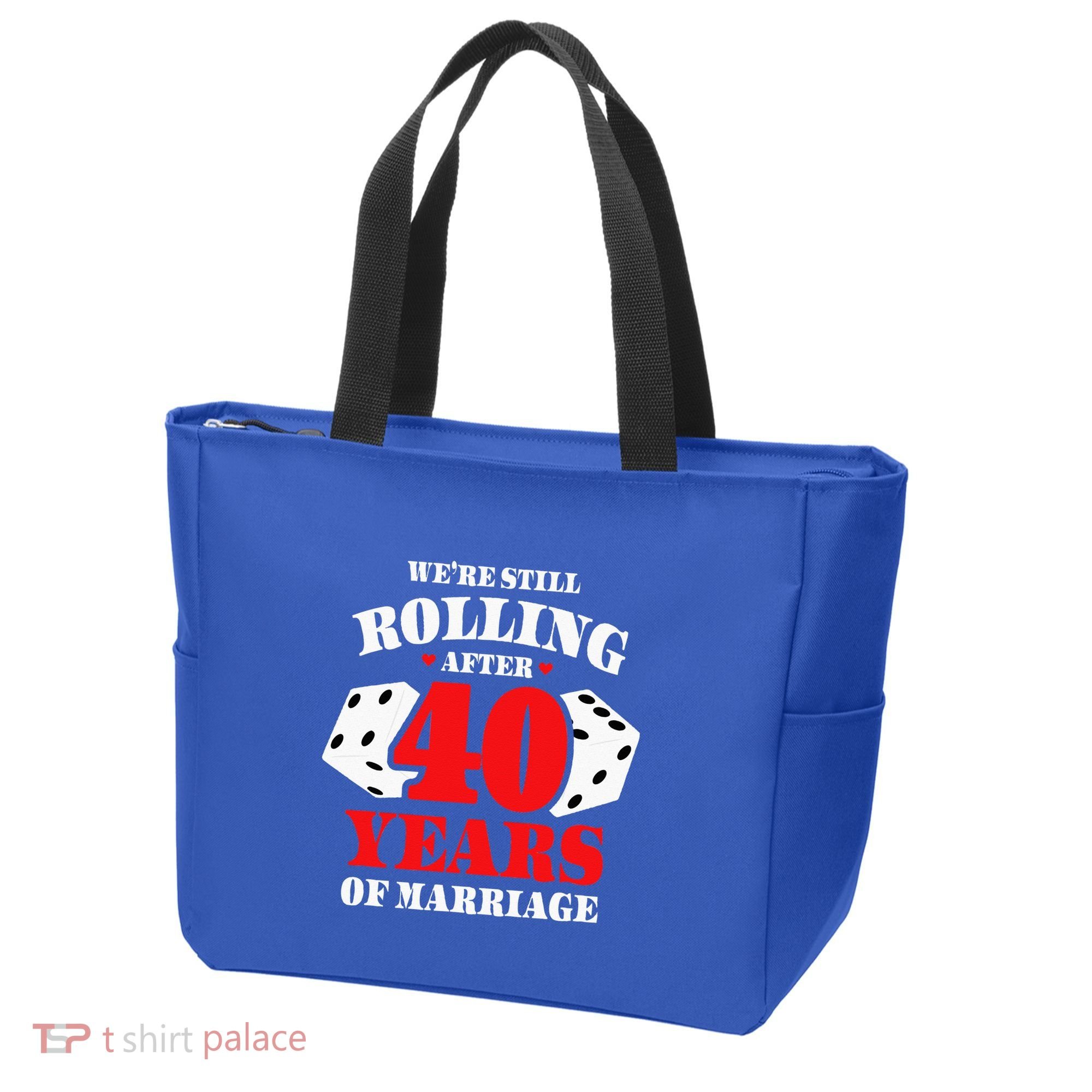 Couples Married 40 Years Funny 40th Wedding Anniversary Tote Bag