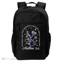 Christian Matthew 5-4 Bible Verse Nurse Stethoscope Flower Backpack thumb 0