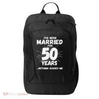Couples Married 50 Years Funny 50th Wedding Anniversary City Backpack thumb 0