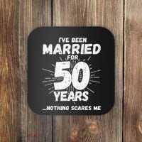 Couples Married 50 Years Funny 50th Wedding Anniversary Coaster thumb 0