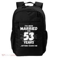 Couples Married 53 Years Funny 53rd Wedding Anniversary Backpack thumb 0