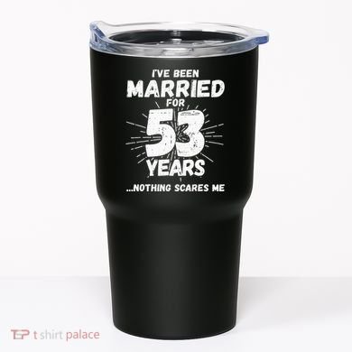 Couples Married 53 Years Funny 53rd Wedding Anniversary Tumbler