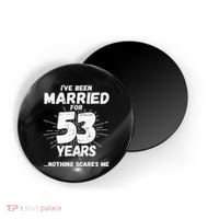 Couples Married 53 Years Funny 53rd Wedding Anniversary Magnet thumb 0