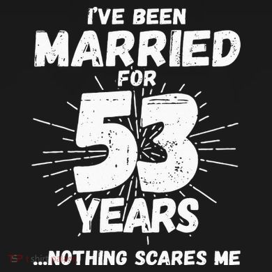 Couples Married 53 Years Funny 53rd Wedding Anniversary Magnet