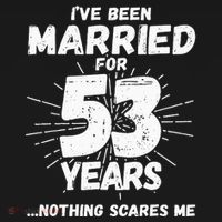 Couples Married 53 Years Funny 53rd Wedding Anniversary Women's Tank Top thumb 5