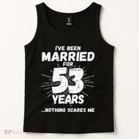 Couples Married 53 Years Funny 53rd Wedding Anniversary Tank Top thumb 2