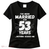 Couples Married 53 Years Funny 53rd Wedding Anniversary Women's T-Shirt thumb 0