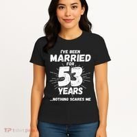 Couples Married 53 Years Funny 53rd Wedding Anniversary Women's T-Shirt thumb 4