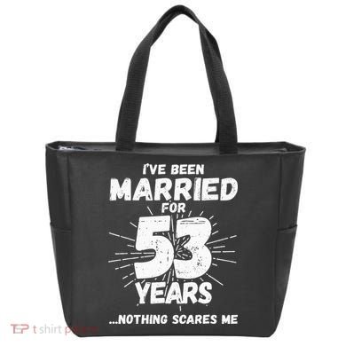 Couples Married 53 Years Funny 53rd Wedding Anniversary Tote Bag