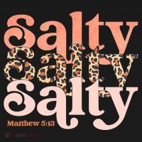 Christian Matthew 513 Stay Salty Faith Vibes Jesus Leopard Ornament thumb 1