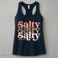 Christian Matthew 513 Stay Salty Faith Vibes Jesus Leopard Women's Tank Top thumb 3