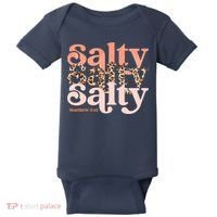 Christian Matthew 513 Stay Salty Faith Vibes Jesus Leopard Baby Bodysuit thumb 0