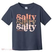 Christian Matthew 513 Stay Salty Faith Vibes Jesus Leopard Toddler T-Shirt thumb 0