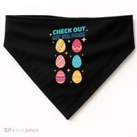 Checkout My 6 Pack Easter Eggs Funny USA-Made Doggie Bandana thumb 0