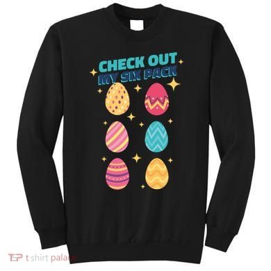 Checkout My 6 Pack Easter Eggs Funny Sweatshirt