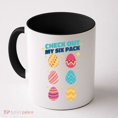 Checkout My 6 Pack Easter Eggs Funny Coffee Mug