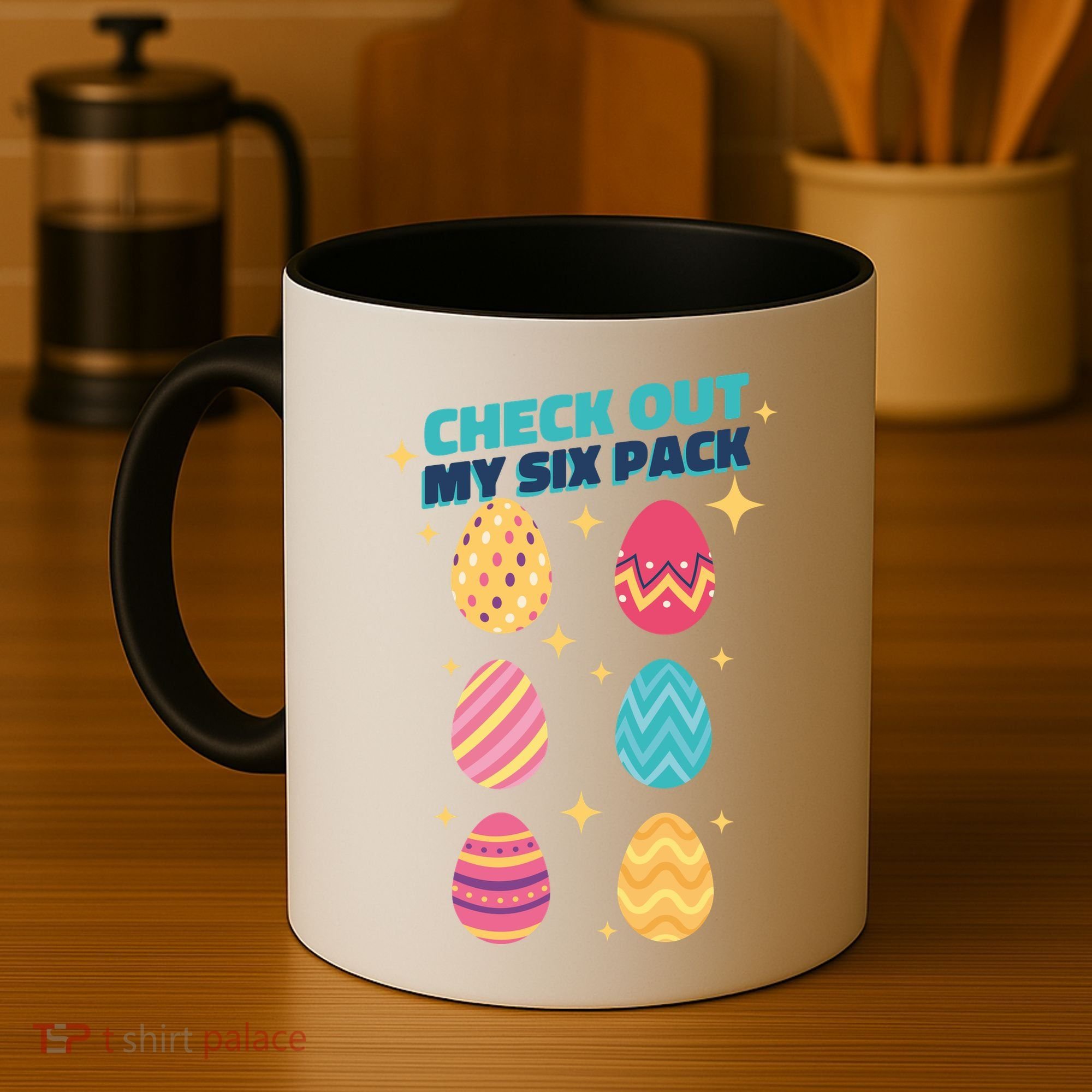 Checkout My 6 Pack Easter Eggs Funny Coffee Mug