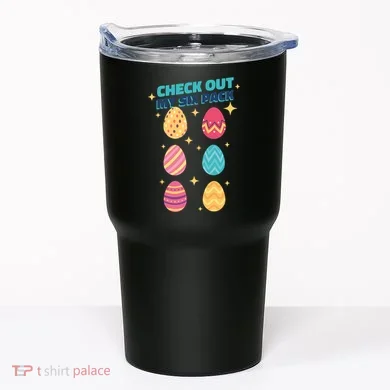 Checkout My 6 Pack Easter Eggs Funny Tumbler