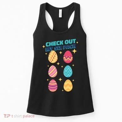 Checkout My 6 Pack Easter Eggs Funny Women's Tank Top