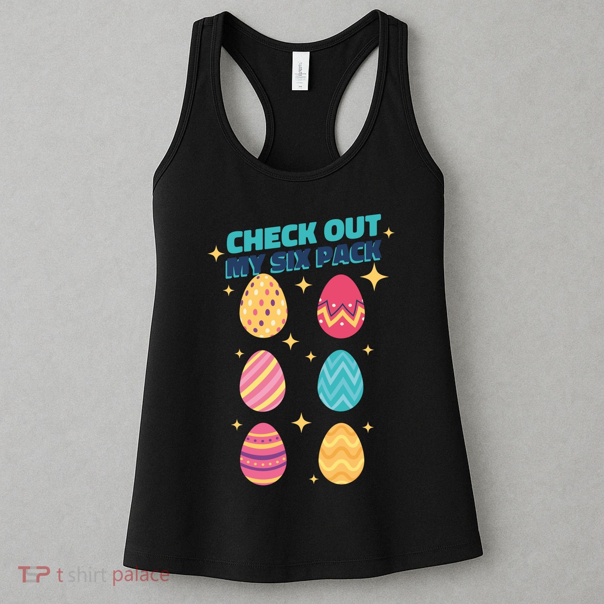 Checkout My 6 Pack Easter Eggs Funny Women's Tank Top