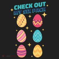 Checkout My 6 Pack Easter Eggs Funny Golf Towel thumb 3