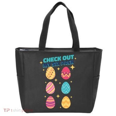 Checkout My 6 Pack Easter Eggs Funny Tote Bag