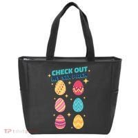 Checkout My 6 Pack Easter Eggs Funny Tote Bag thumb 0