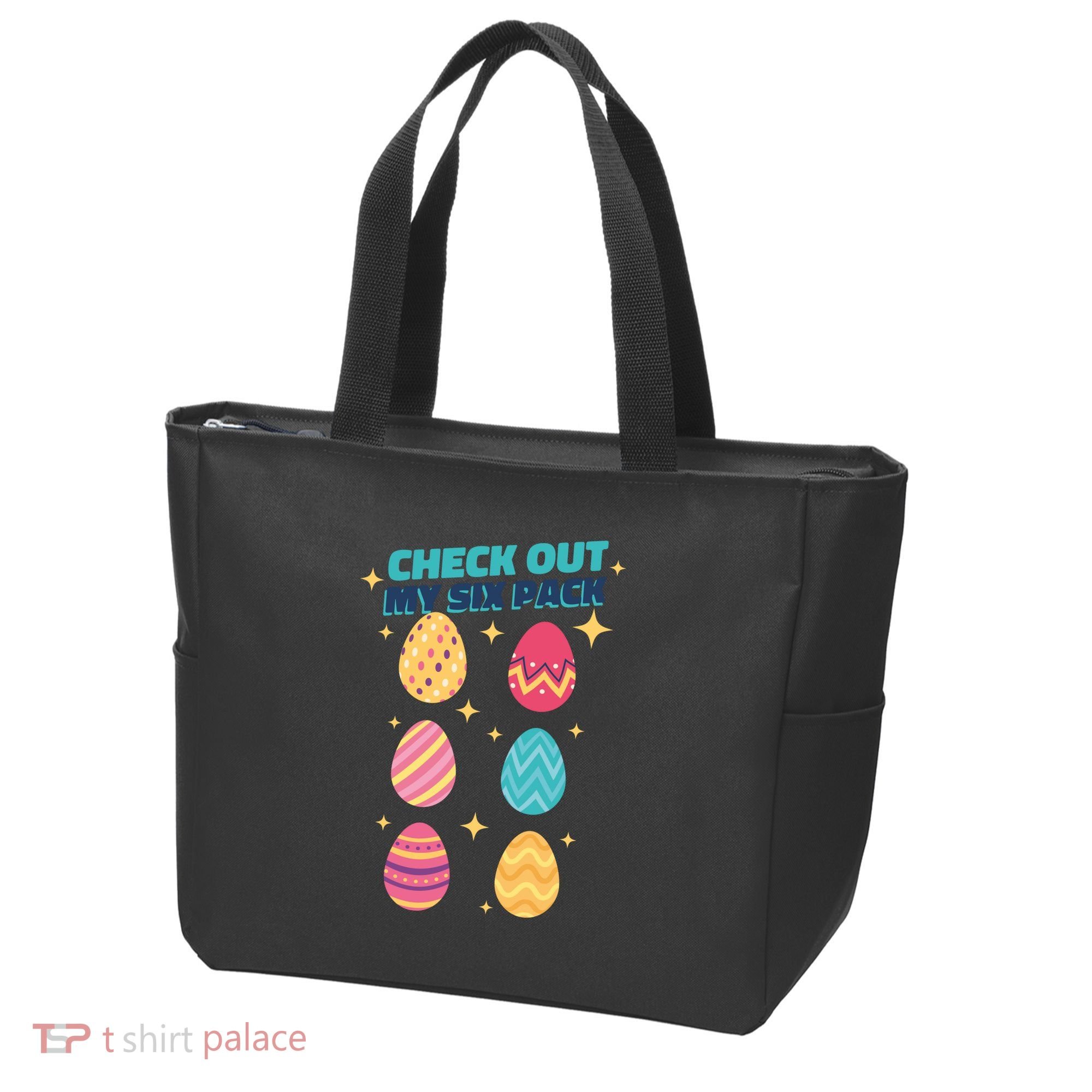 Checkout My 6 Pack Easter Eggs Funny Tote Bag