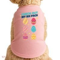 Checkout My 6 Pack Easter Eggs Funny Doggie Tank thumb 0