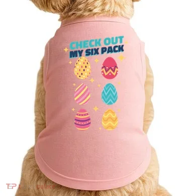 Checkout My 6 Pack Easter Eggs Funny Doggie Tank