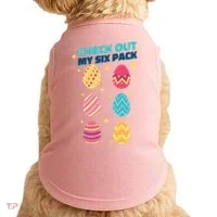 Checkout My 6 Pack Easter Eggs Funny Doggie Tank thumb 0