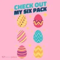 Checkout My 6 Pack Easter Eggs Funny Doggie Tank thumb 4