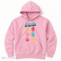 Checkout My 6 Pack Easter Eggs Funny Hoodie thumb 0