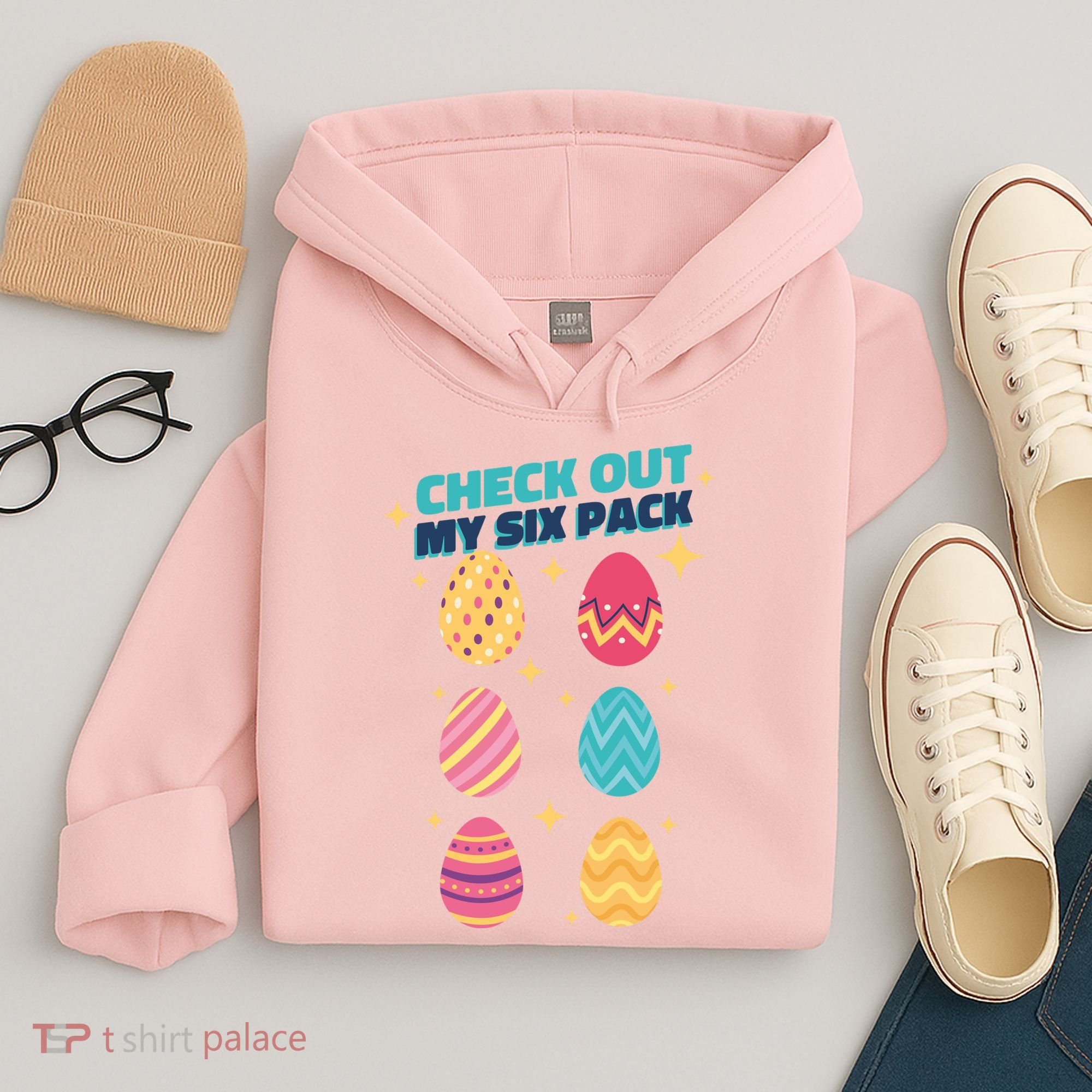 Checkout My 6 Pack Easter Eggs Funny Hoodie