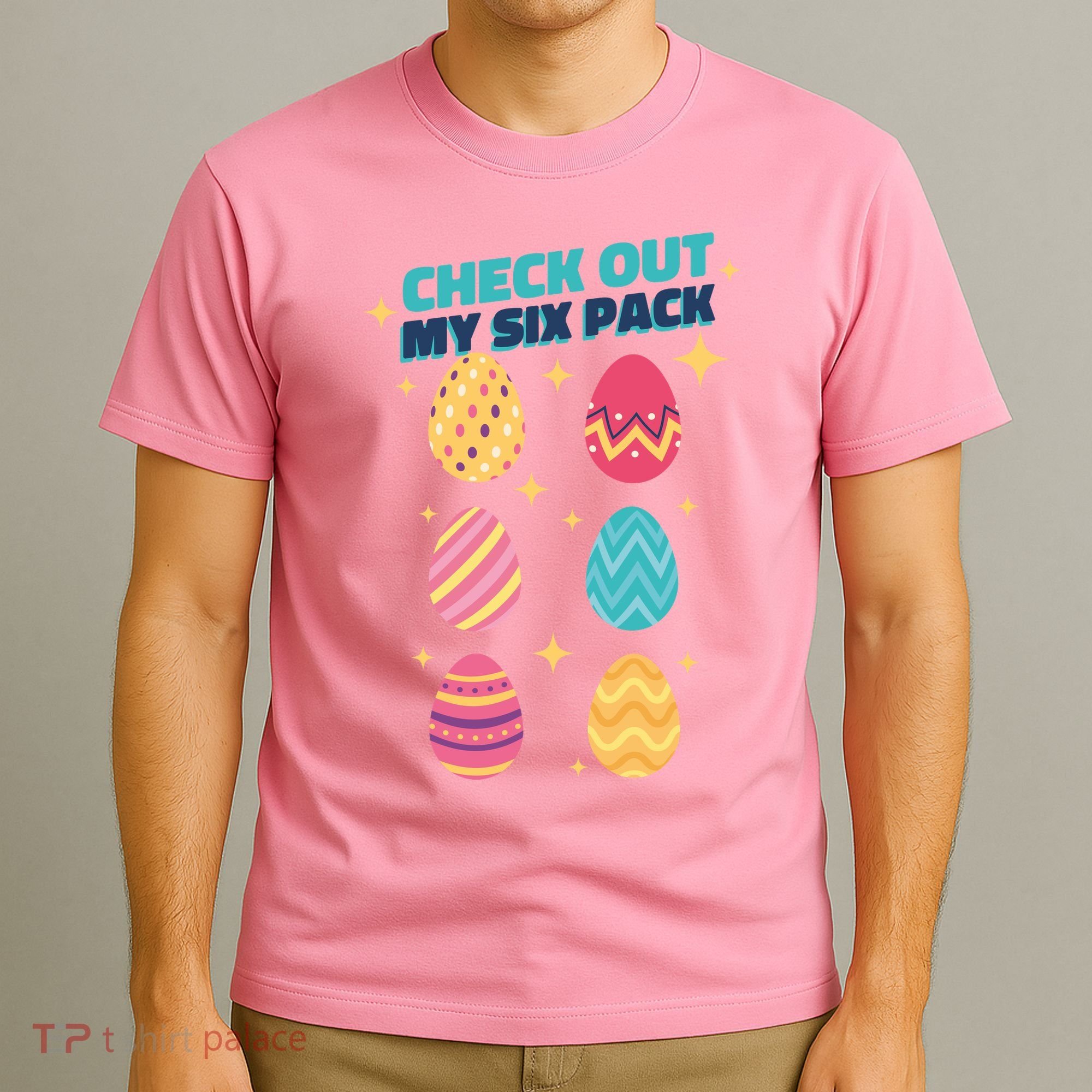 Checkout My 6 Pack Easter Eggs Funny T-Shirt
