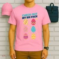 Checkout My 6 Pack Easter Eggs Funny T-Shirt thumb 6