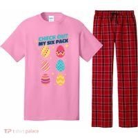 Checkout My 6 Pack Easter Eggs Funny Pajama Set thumb 0