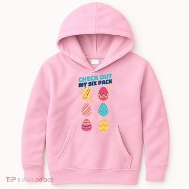 Checkout My 6 Pack Easter Eggs Funny Kids Hoodie