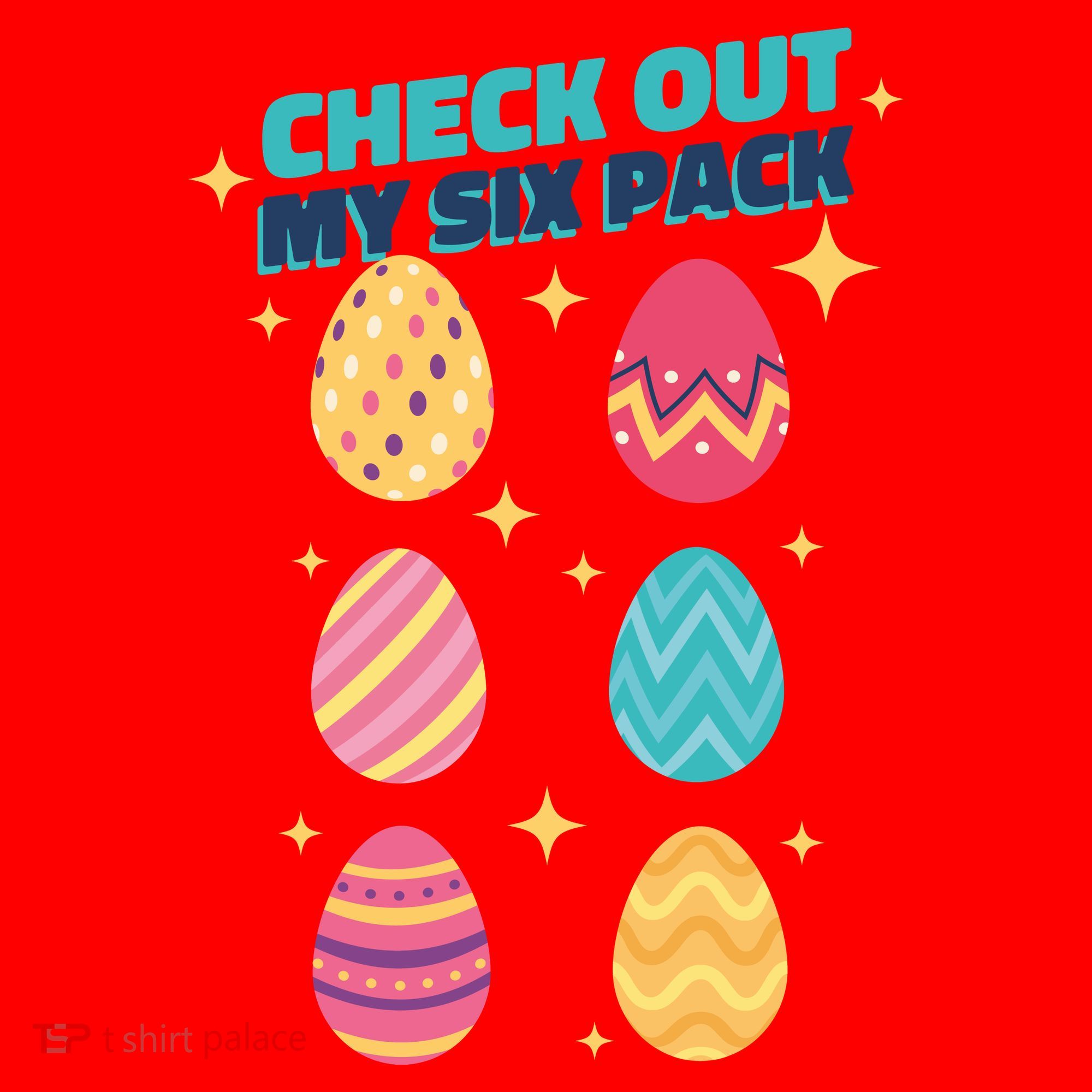 Checkout My 6 Pack Easter Eggs Funny Santa Hat