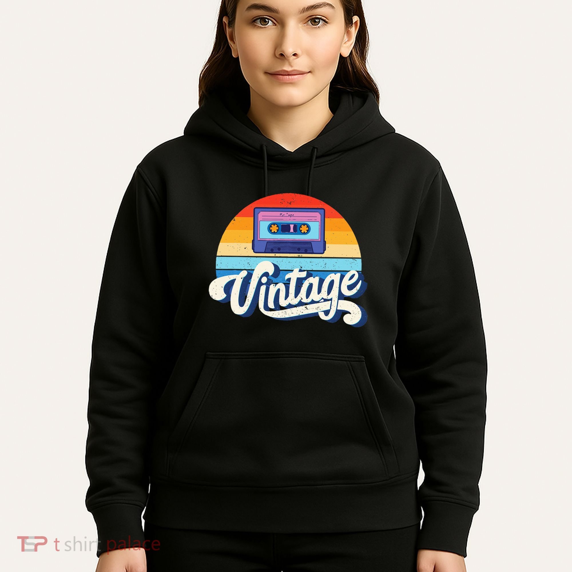 Cassette Mixtape 80s Music Retro Mixed Tape Hoodie